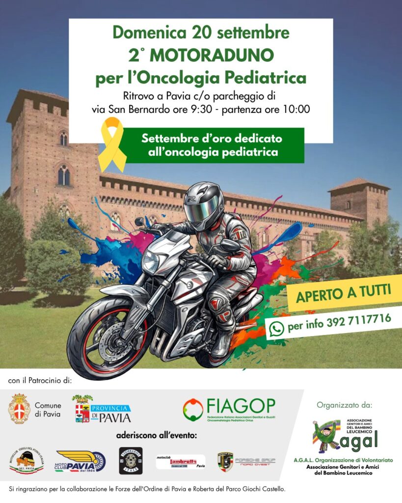 Raduno Motociclistico di Sensibilizzazione sull’Oncologia Pediatrica 2026